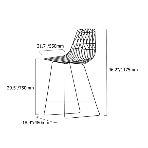 Modern Upholstered Black Velvet 737mm Bar Stool Set of 2 Homary UK