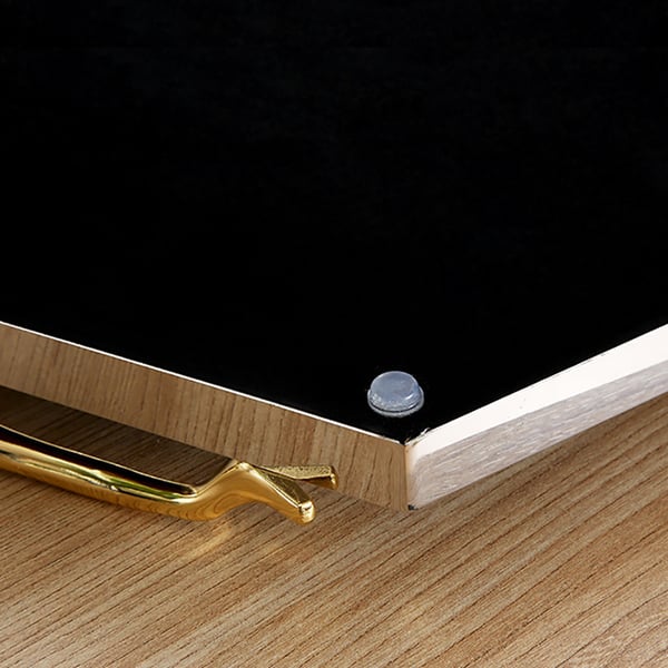 Modern Tray Desk Organizer for Entryway in Metal Set of 2Homary