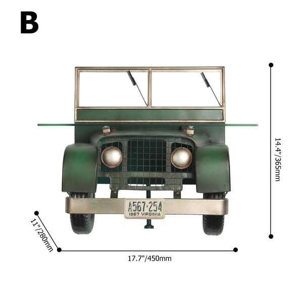 Retro Vintage Car WallMounted Shelving Homary UK