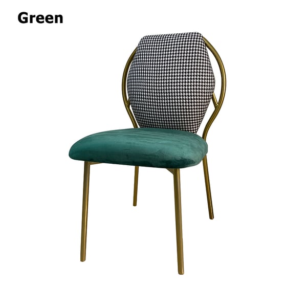 Modern Armless Dining Chair with Gold Metal Legs Side Chair Homary