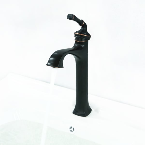 Smoth Classic Vintage Style Single Hole One Handle Solid Brass Bathroom ...