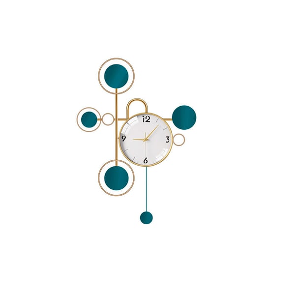 Nordic Creative Oversized Wall Clock with Metal Pendulum Homary UK