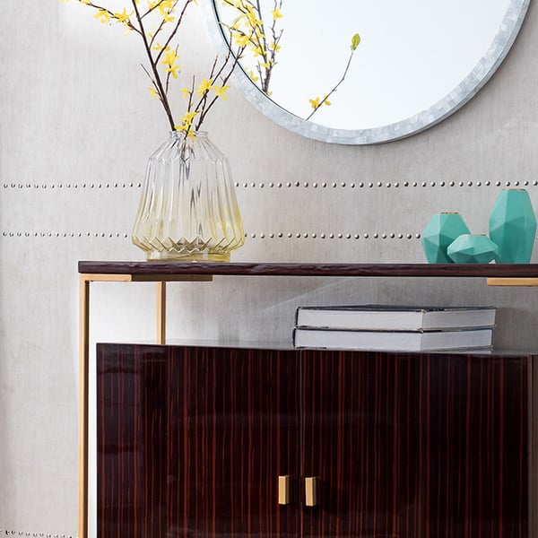 Dark Red Display 1080mm 2 Doors 1 Shelf Gold Finish