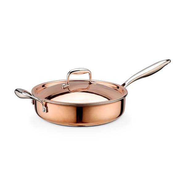 5 Pieces TriPly Bonded Copper Cookware Set Stainless Steel InteriorHomary
