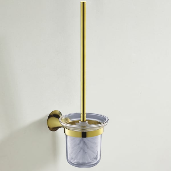 3Piece Brass Bathroom Hardware Set Towel Rack in Gold Homary UK