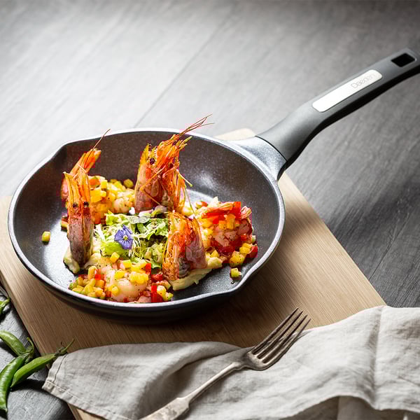 5 Pieces Aluminum Nonstick Cookware Set Pots and Pans Set in Navy Blue