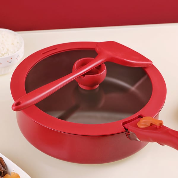 5 Pieces Nonstick Aluminum Cookware Set Antibacterial Cookware with