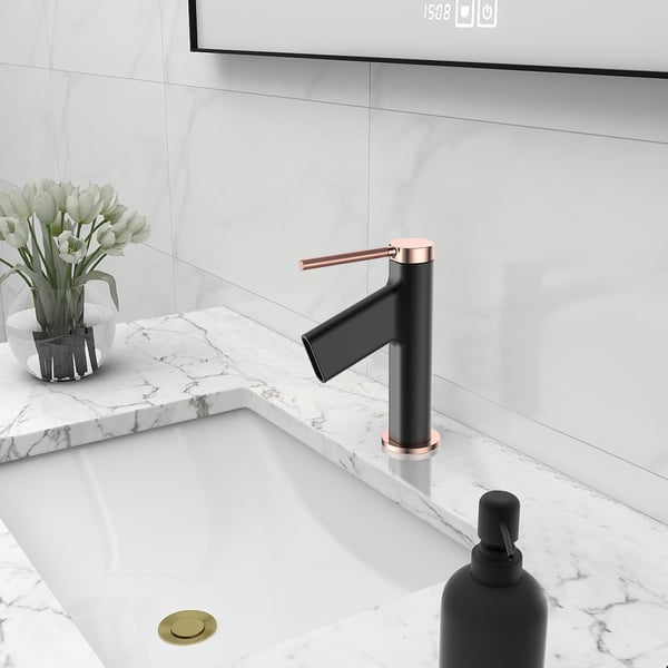 Ghopy Bathroom Basin Mixer Tap Chrome Tall Traditional Ceramic Single Lever Solid Brass Tall Hot And Cold Water Fuacet