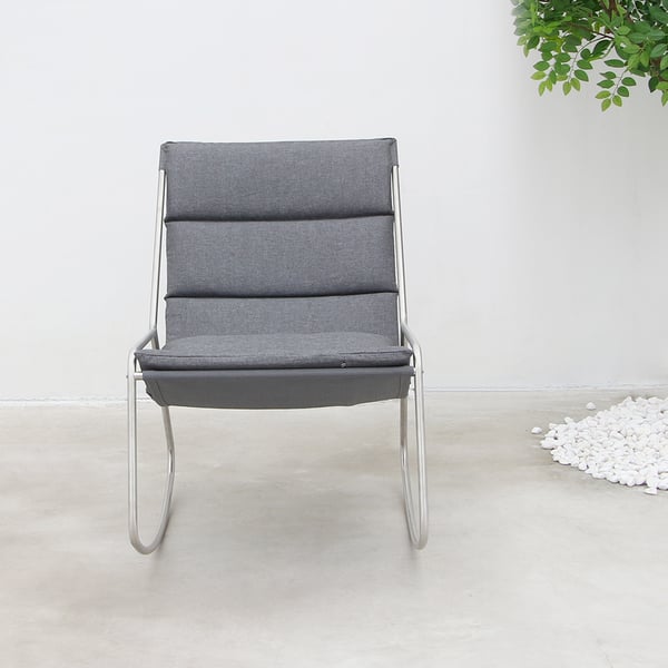 Patio Rocking Chair with Stainless Steel Frame | Homary