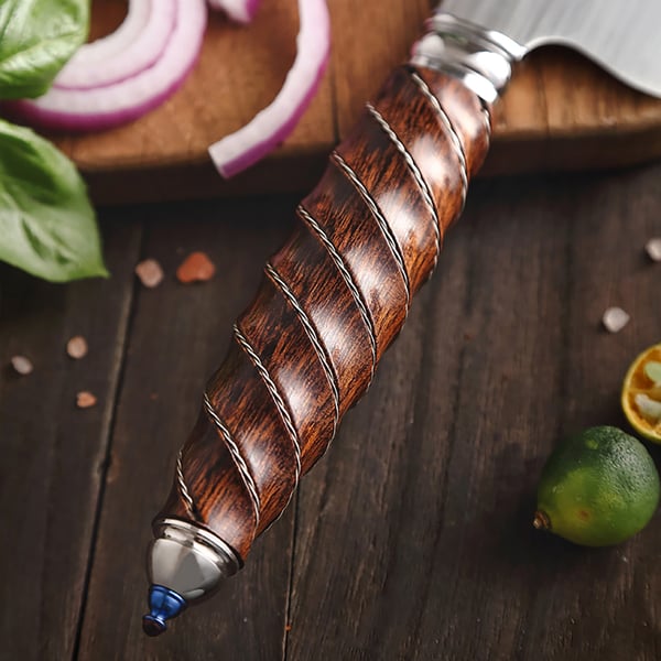 3 Pieces Knife Set with Desert Ironwood HandleHomary