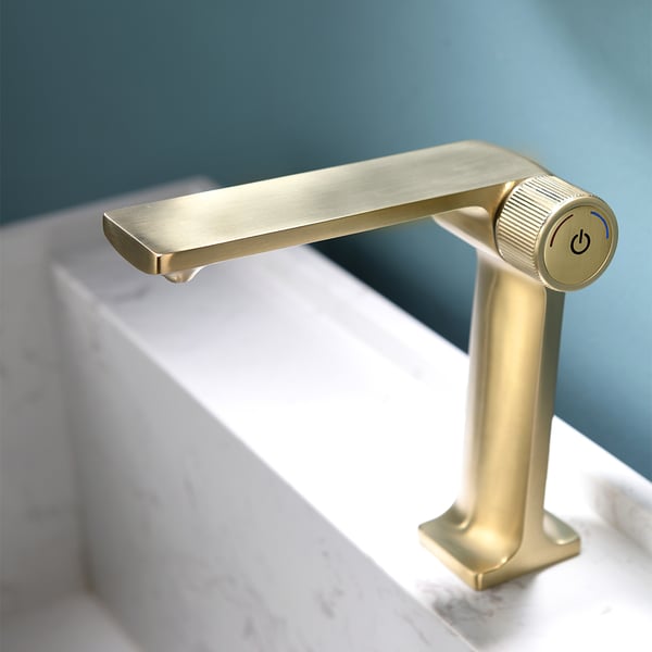 Monobloc Bathroom Basin Tap Solid Brass Homary UK