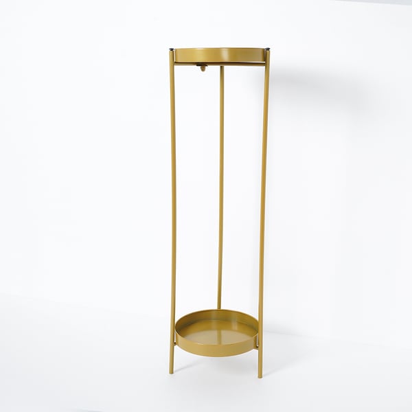 Free Shipping on Round Metal Plant Stand 2Tiered Gold Plant Pot Stand