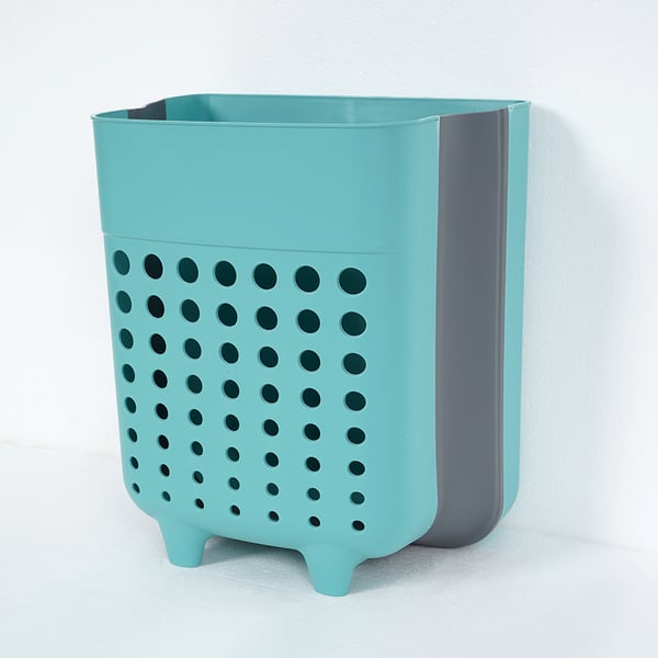 Collapsible Laundry Basket Organizer Plastic Small & Cute Wall Mounted