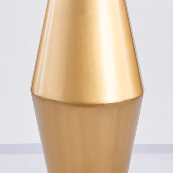 Gold & Gray Light Luxury Sintered Stone Top End Table with Stainless