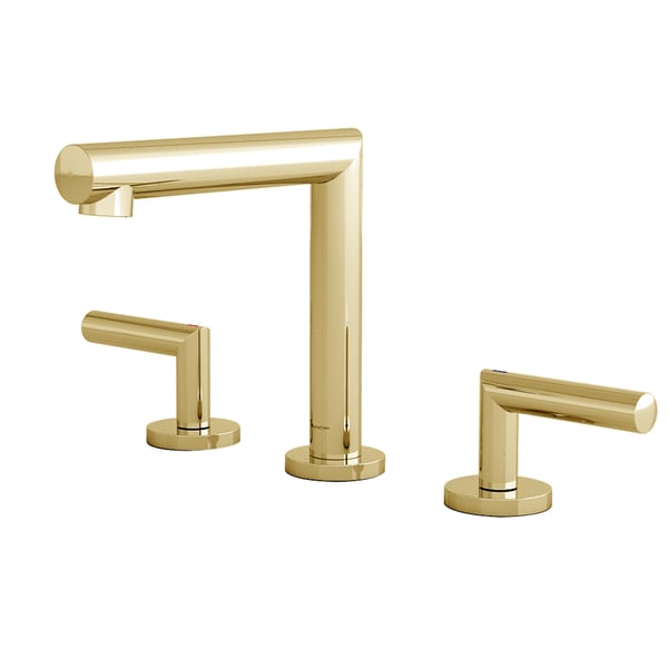 Geometric Widespread Bathroom Sink Faucet Solid BrassHomary
