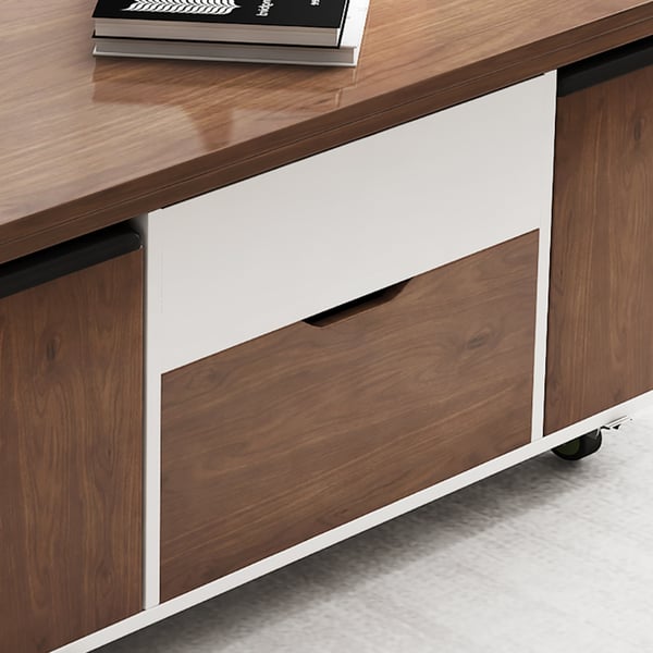 Lift Top Extendable Coffee Table with 4 Stools & Storage Multipurpose