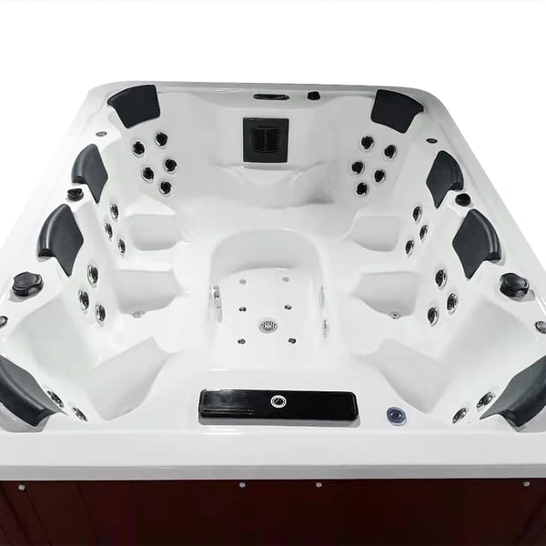 105.9" Outdoor 8Person 42Jet Acrylic Rectangular Hot Tub with Screen