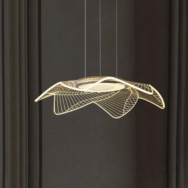 Modern LED Acrylic Pendant Light Unique Floating | Homary