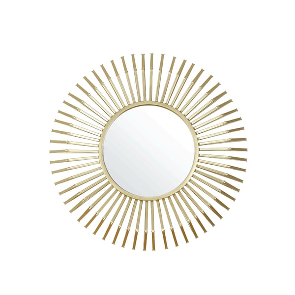 Modern Luxury Gold Sunburst Metal Wall Mirror Home Decor Homary UK