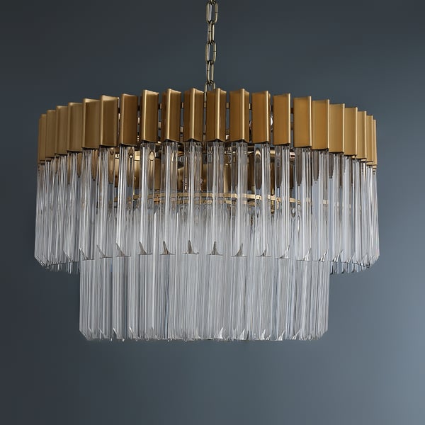thumbnail image 2 of Vintage Brass & Amber Glass Pendant Light – E27, Adjustable Cord, Farmhouse Style Ceiling Light (Style F-3) 2 of 3