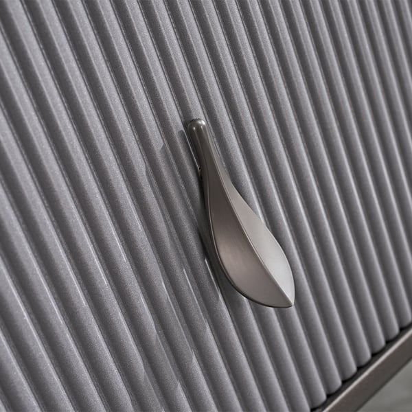 Modern Grey TV Stand & Coffee Table Set for 85 Inch TV with Side