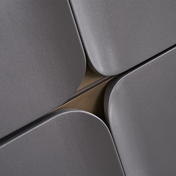 Modern Grey TV Stand & Coffee Table Set for 85 Inch TV with Side