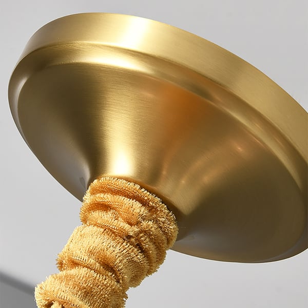 16Light Gold Chandelier Glass Ceiling Lighting with Adjustable Chain