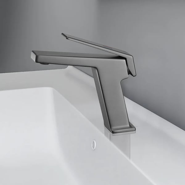 GGStudy Wasserhahn Antik Messing – Einhebel, Einloch, Bauernhaus-Design, Für Waschbecken, Mit Pop-Up-Ablauf