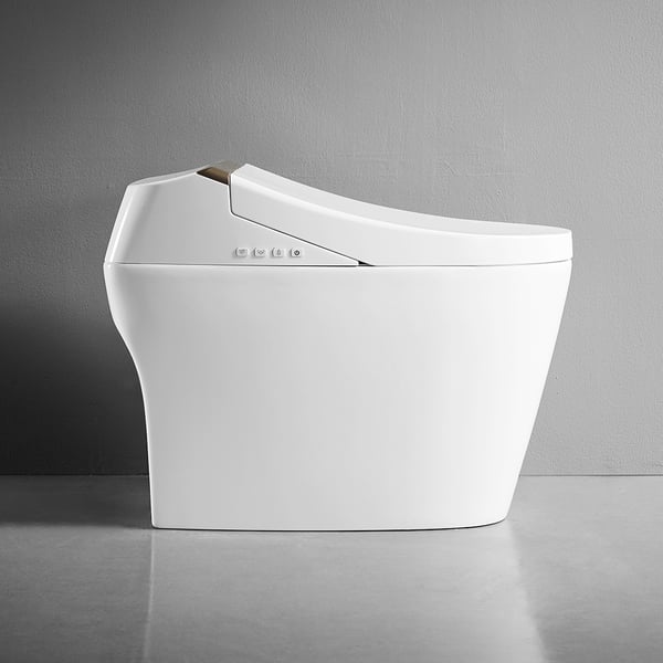 OnePiece Elongated Smart Toilet Floor Mounted Automatic Toilet Self