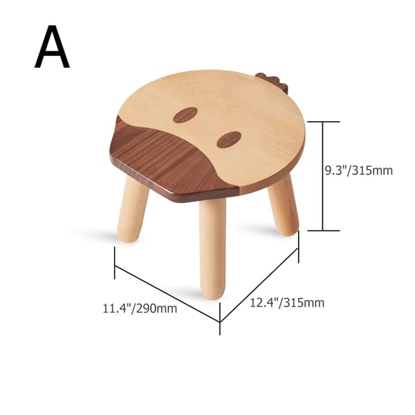 Cute Kids Chair Children Chair with Cute Animal Pattern Wood