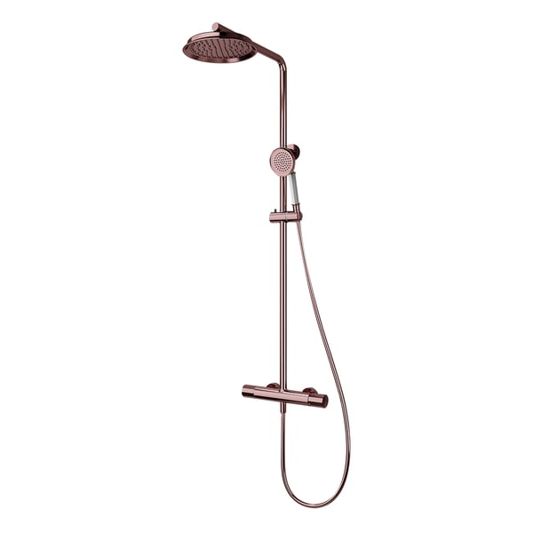 Classic Bathroom Exposed Rainfall Shower System with Hand Shower Rose