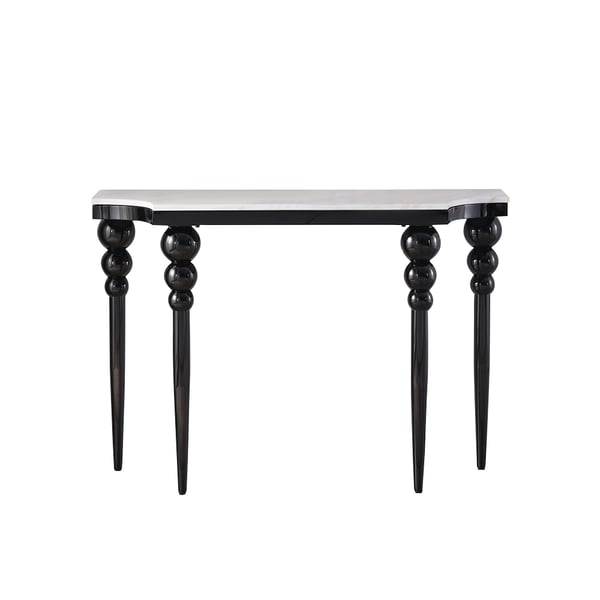 Free Shipping on 47.2" White Marble Console Table Narrow Entryway Table