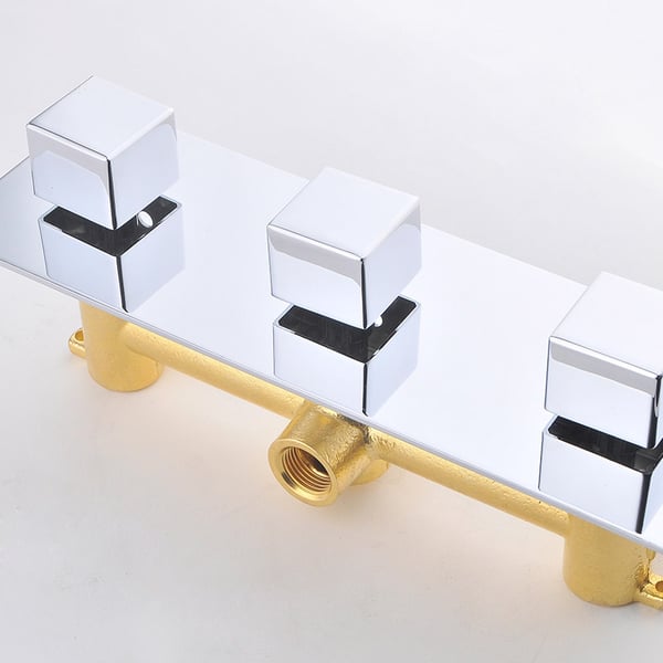 Concealed Solid Brass Dual Function Shower Valve & Trims in Chrome Homary