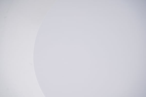 39" Modern White & Natural Oval Coffee Table with Storage Shelf Light