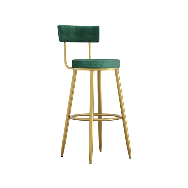 Free Shipping on Modern Green Velvet Breakfast Bar Stool Velvet