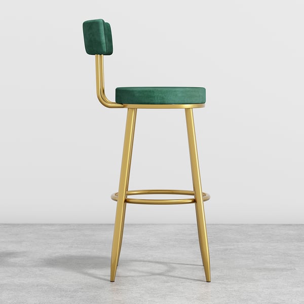 Free Shipping on Modern Green Velvet Breakfast Bar Stool Velvet
