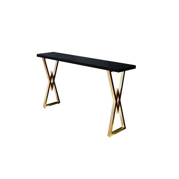 Black Rectangular Bar Height Pub Table Dining Table for Breakfast Nook ...