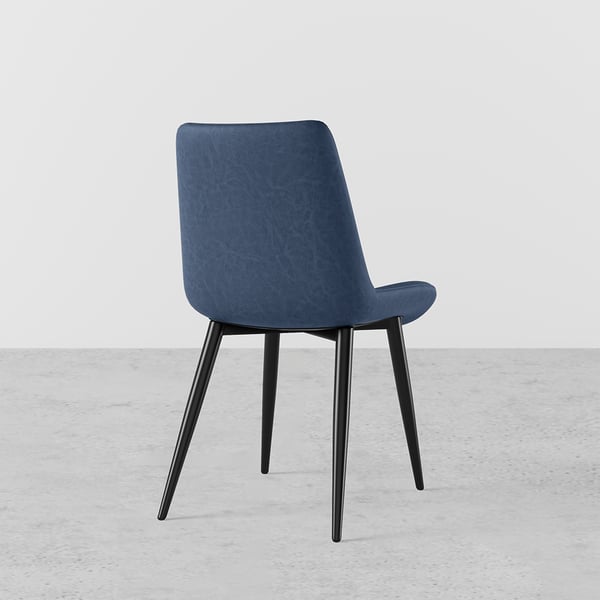 Free Shipping on Modern Blue Dining Room Chairs PU Leather Upholstered ...