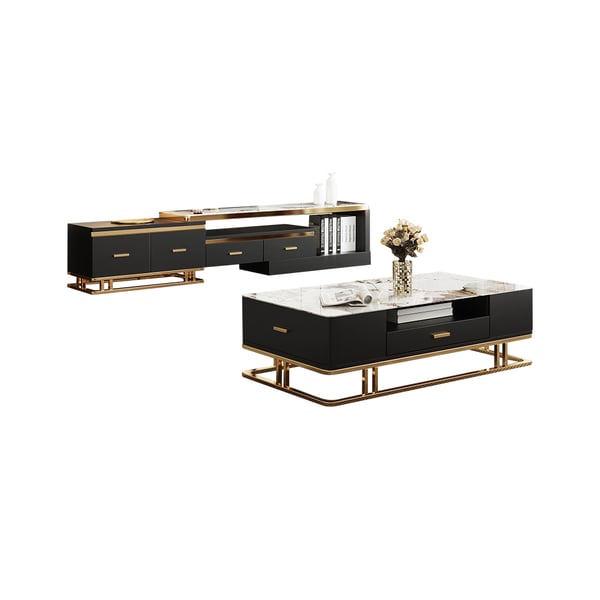 Free Shipping on Stonesk Modern TV Stand & Coffee Table Set for 2540mm