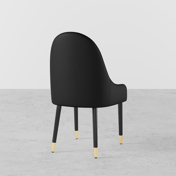 Free Shipping on Darg Modern PU Leather Dining Room Chairs Set of 2 in White & Black with Metal