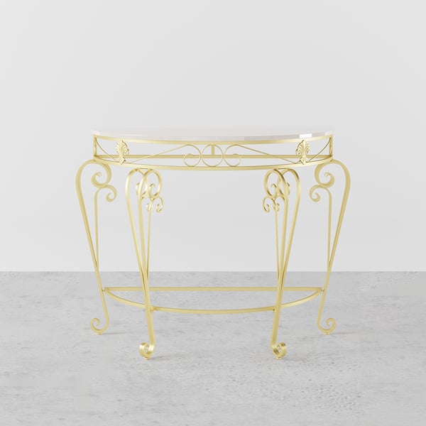 Free Shipping on French Country Metal Console Table Classical Gold