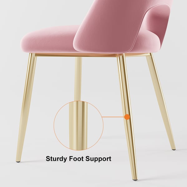 Free Shipping on MidCentury Modern Pink Upholstered Dining Chair Set