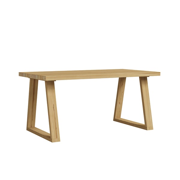 63" Walnut Rectangular Dining Table Pine Wood Table for Dining RoomHomary