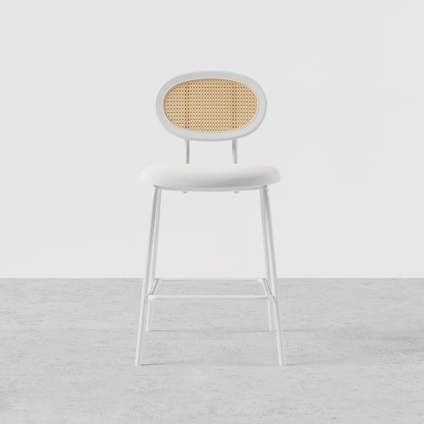 Free Shipping on White Velvet Counter Height Stools (Set of 2) with