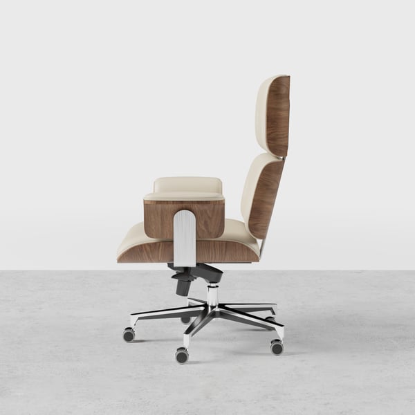 Free Shipping on Modern Off White Home Office Chair Upholstered Swivel
