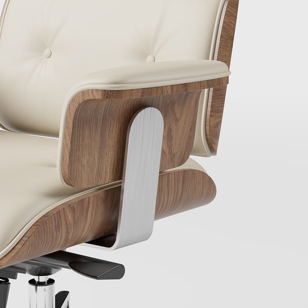 Free Shipping on Modern Off White Home Office Chair Upholstered Swivel