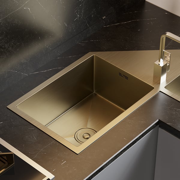 34" Modern Drop In Butterfly Corner Kitchen Sink Double Bowls Stainless