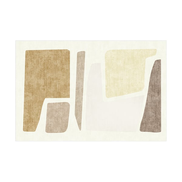 Modern 6' x 9' Abstract Geometric Faux Cashmere Indoor Area Rug Living