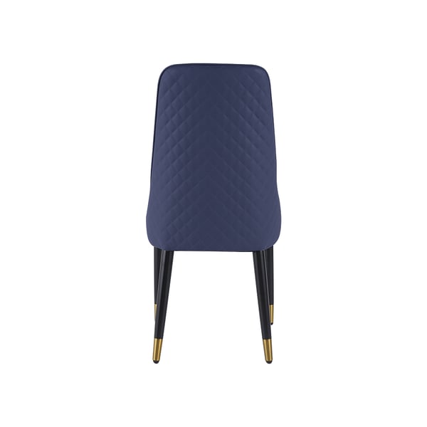 Free Shipping on Modern Blue Upholstered Dining Chair Faux Leather High