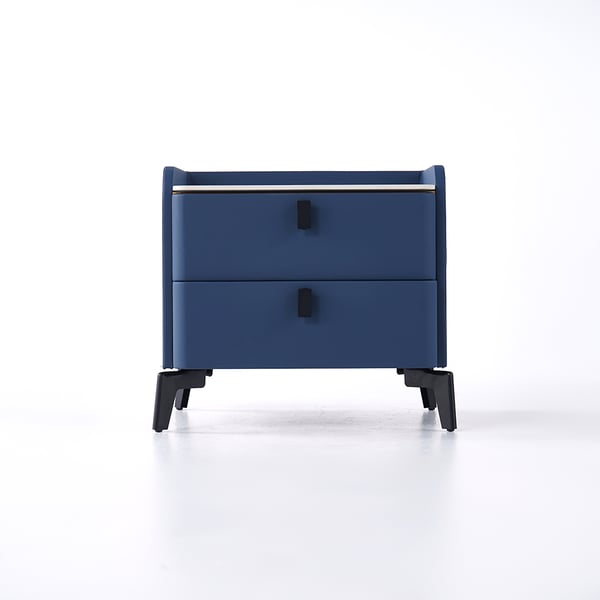 Free Shipping on Modern Nightstand with 2 Drawers Bedroom Nightstand in
